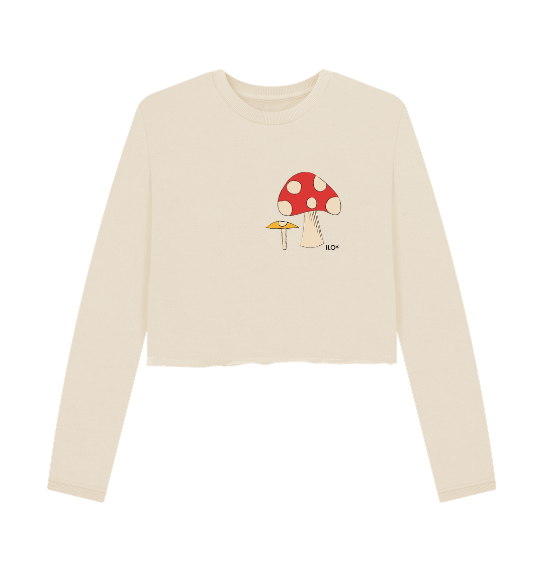 Oat Toadstools Printed Boxy Jumper